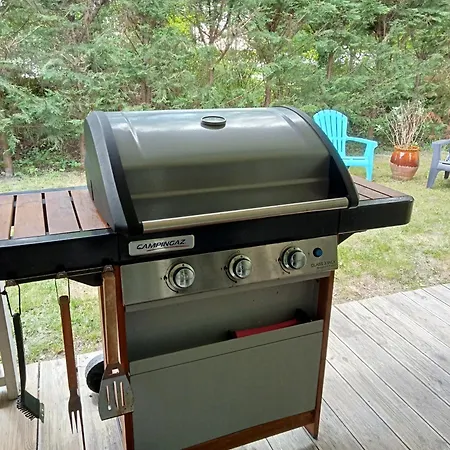 Parentale Dans Maison En Bois Calme - Frigo, Vue Jardin *