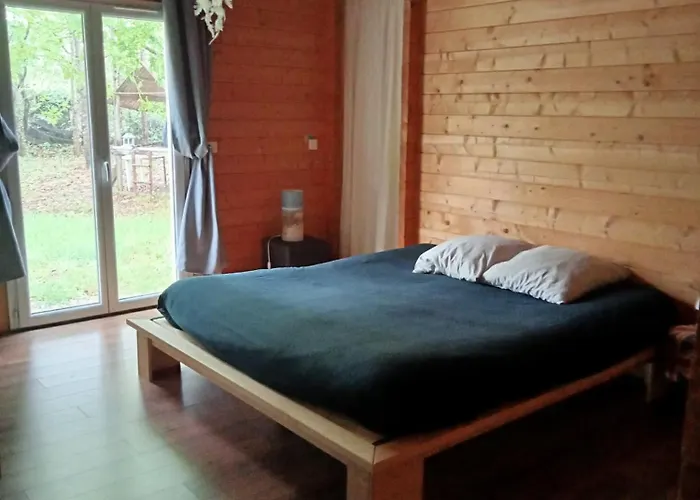 Parentale Dans Maison En Bois Calme - Frigo, Vue Jardin Carcans